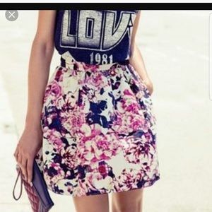 Express Floral Circle Skirt